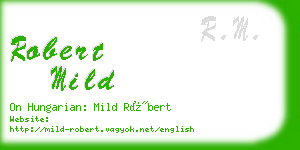 robert mild business card